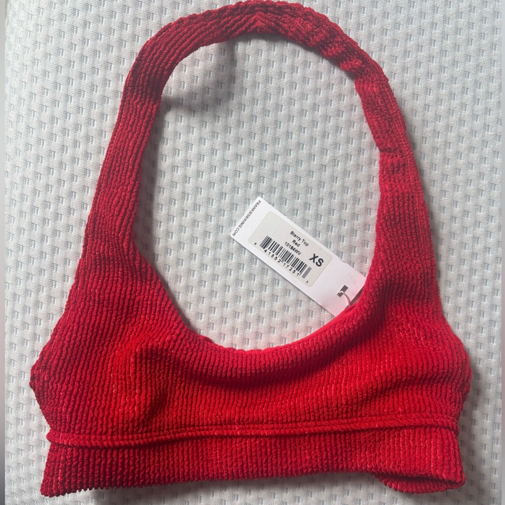 NWT ⭐️ Starry Red Frankie’s Bikinis Top